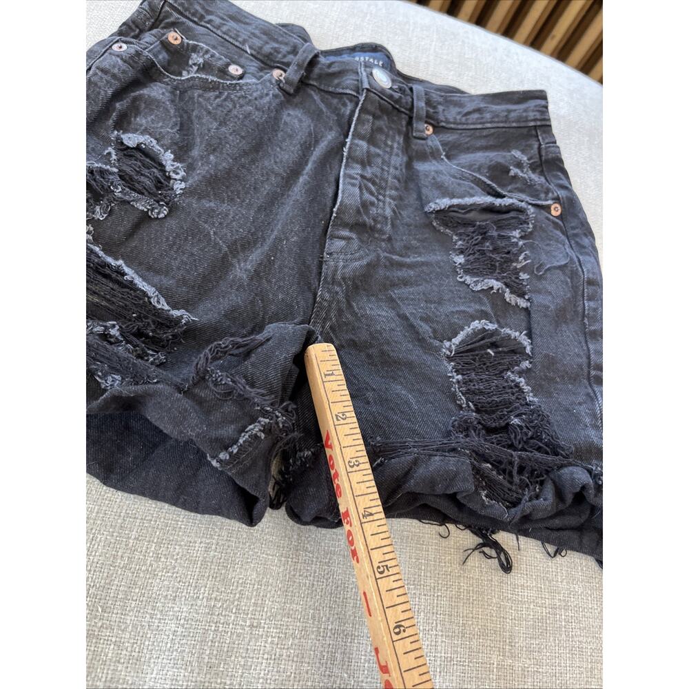 American Eagle/ Aeropostale Size 4 LOT Distressed Denim Mom Shorts 90s Baggy - Picture 7 of 16